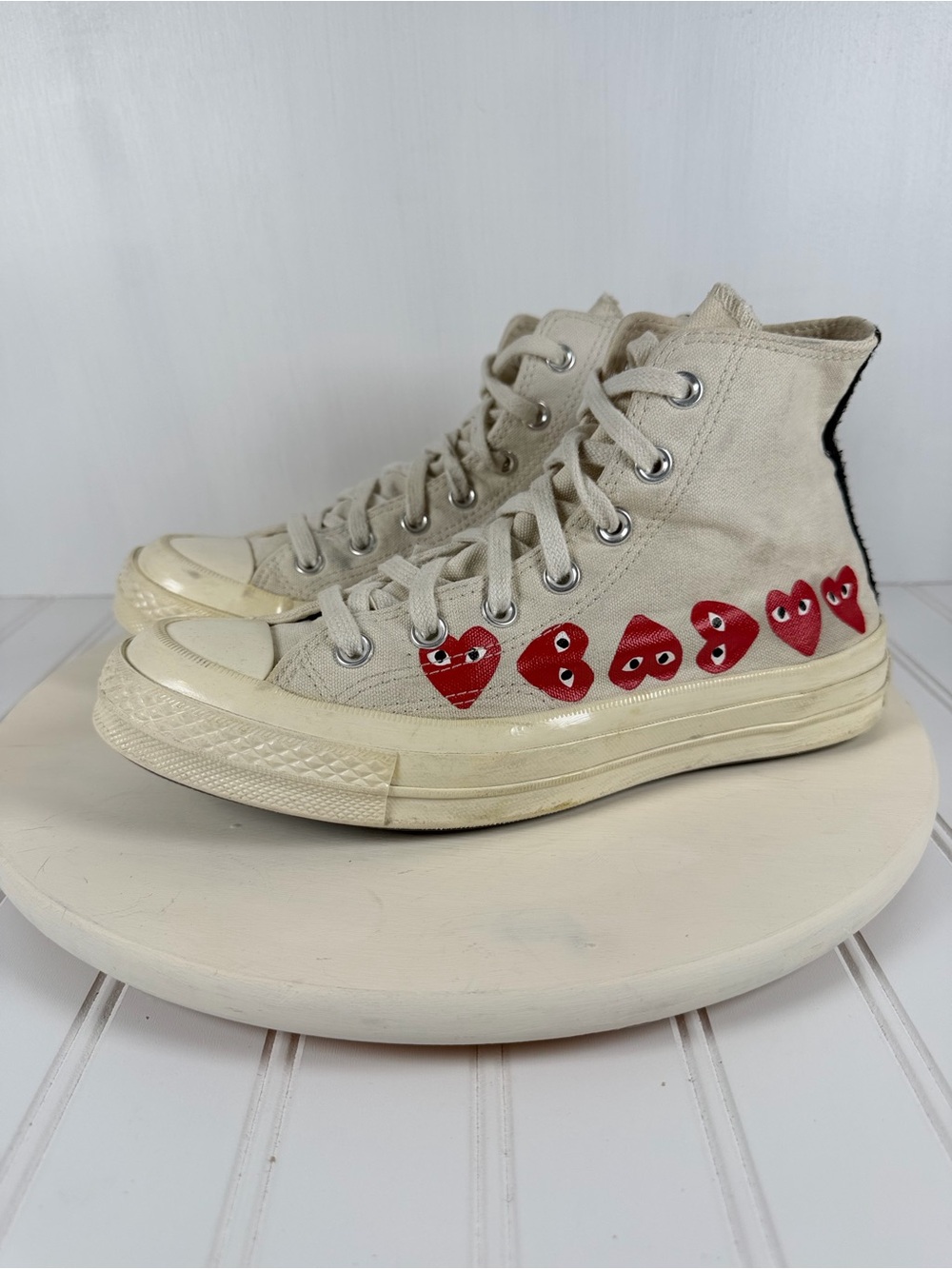 Converse Comme des Garçons PLAY x Converse Chuck 70 High-top Sneakers Sz 6